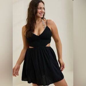 Aerie Smocked Cut Out dress